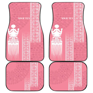 Personalized Adinkra Afro-Akan Culture Car Mats Duafe - Women's Day