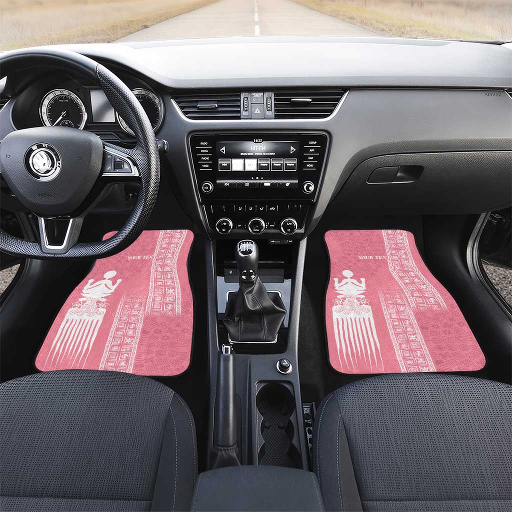 Personalized Adinkra Afro-Akan Culture Car Mats Duafe - Women's Day