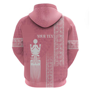 Personalized Adinkra Afro-Akan Culture Hoodie Duafe - Women's Day