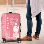 Personalized Adinkra Afro-Akan Culture Luggage Cover Duafe - Women's Day