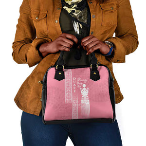 Personalized Adinkra Afro-Akan Culture Shoulder Handbag Duafe - Women's Day