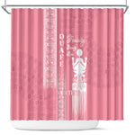 Personalized Adinkra Afro-Akan Culture Shower Curtain Duafe - Women's Day