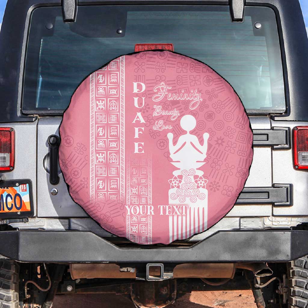 Personalized Adinkra Afro-Akan Culture Spare Tire Cover Duafe - Women's Day
