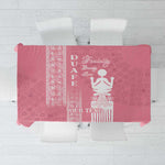 Personalized Adinkra Afro-Akan Culture Tablecloth Duafe - Women's Day