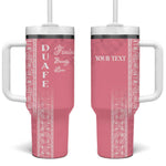 Personalized Adinkra Afro-Akan Culture Tumbler With Handle Duafe - Women's Day