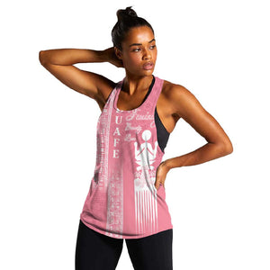 Personalized Adinkra Afro-Akan Culture Women Racerback Tank Duafe - Women's Day