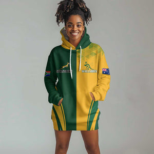 Personalised Australia Mix South Africa Rugby Hoodie Dress Wallabies And Springboks - Champions Special Ver