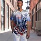 Tuskegee Airmen Red Tails Baseball Jersey Straighten Up and Fly Right - Blue White - African Pride