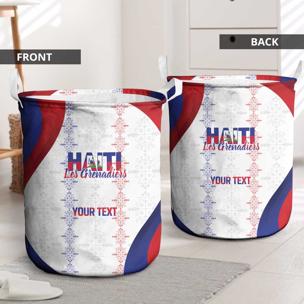 Les Grenadiers Afro-Haiti Personalized Laundry Basket Voodoo Veve Papa Legba - African Pride