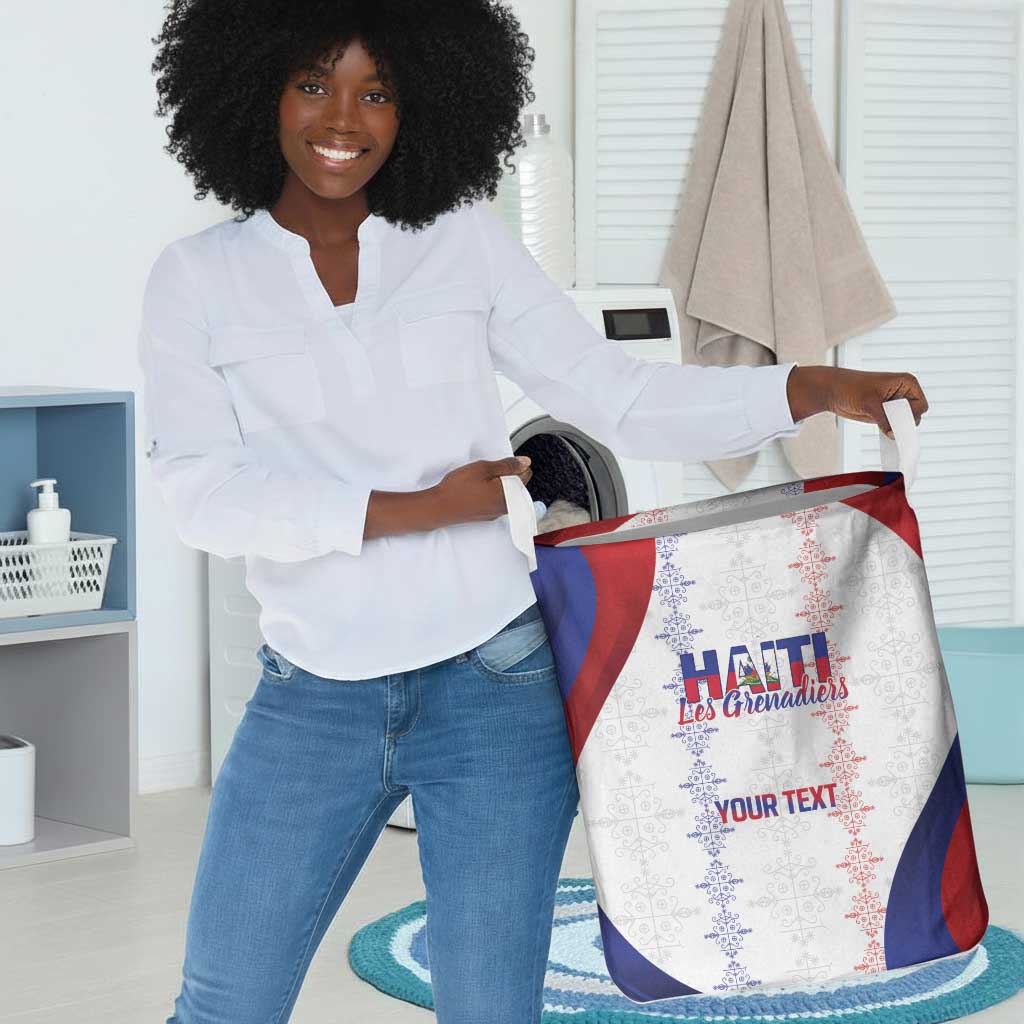 Les Grenadiers Afro-Haiti Personalized Laundry Basket Voodoo Veve Papa Legba - African Pride