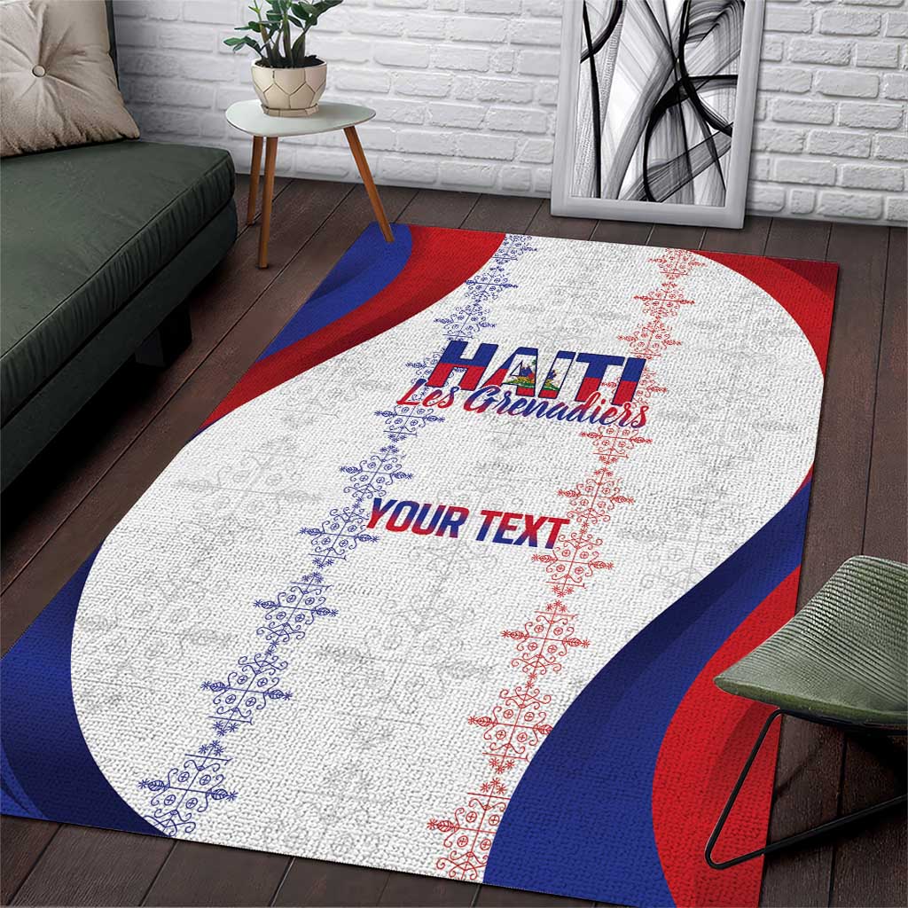 Les Grenadiers Afro-Haiti Personalized Area Rug Voodoo Veve Papa Legba - African Pride