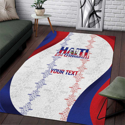 Les Grenadiers Afro-Haiti Personalized Area Rug Voodoo Veve Papa Legba - African Pride