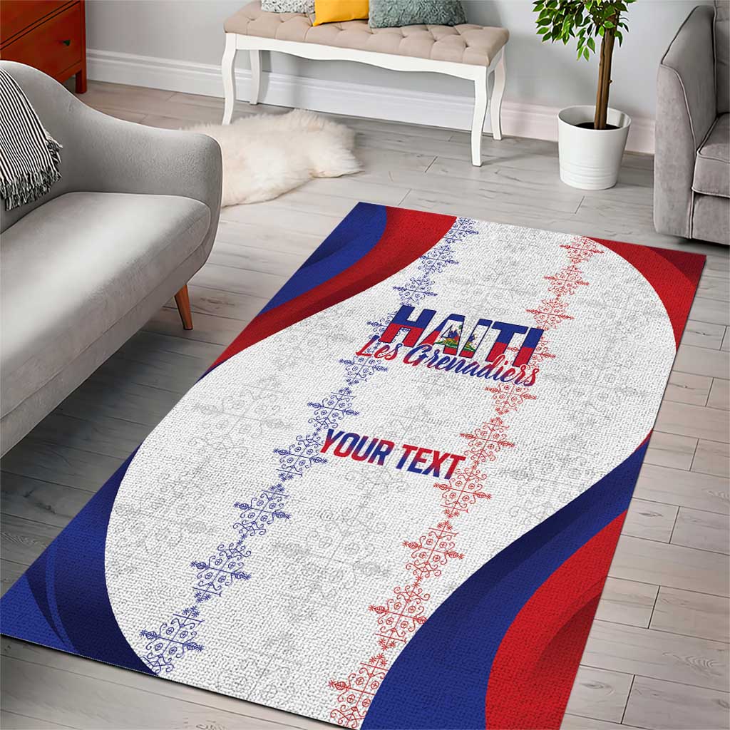Les Grenadiers Afro-Haiti Personalized Area Rug Voodoo Veve Papa Legba - African Pride