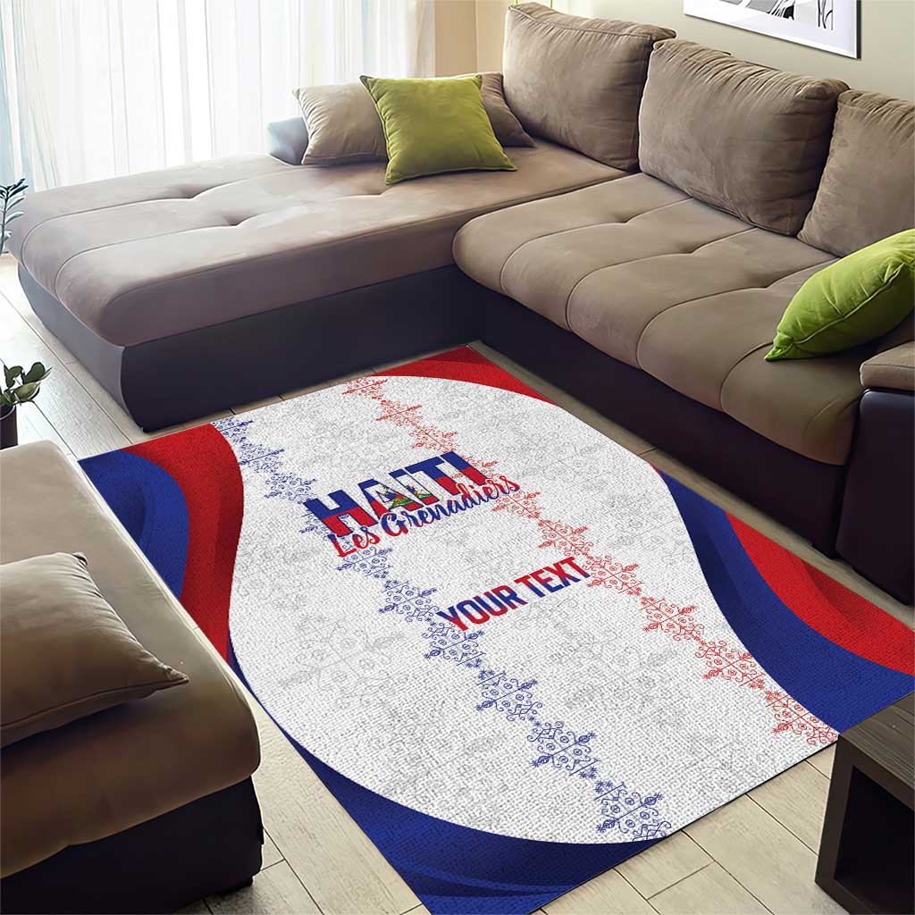 Les Grenadiers Afro-Haiti Personalized Area Rug Voodoo Veve Papa Legba - African Pride
