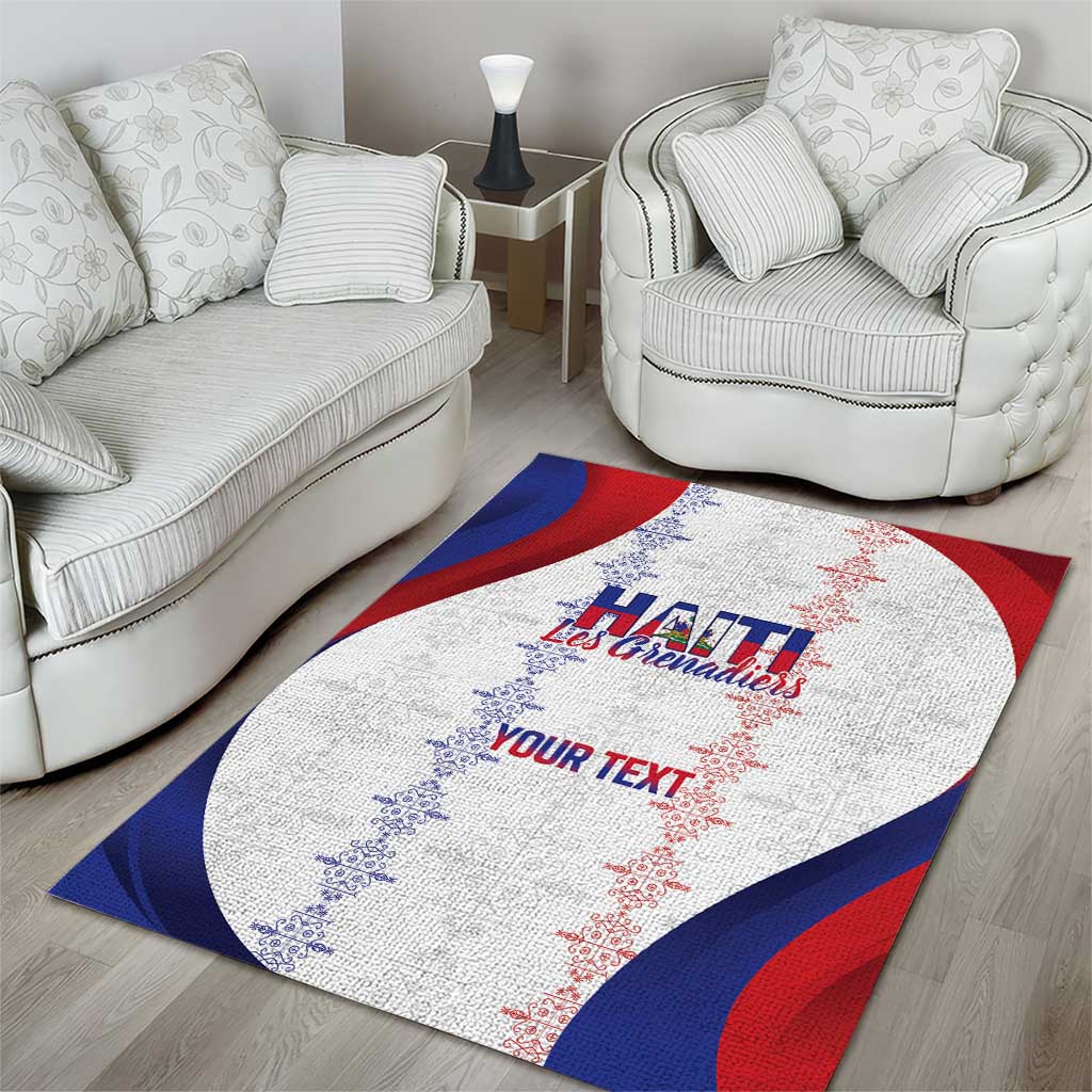 Les Grenadiers Afro-Haiti Personalized Area Rug Voodoo Veve Papa Legba - African Pride