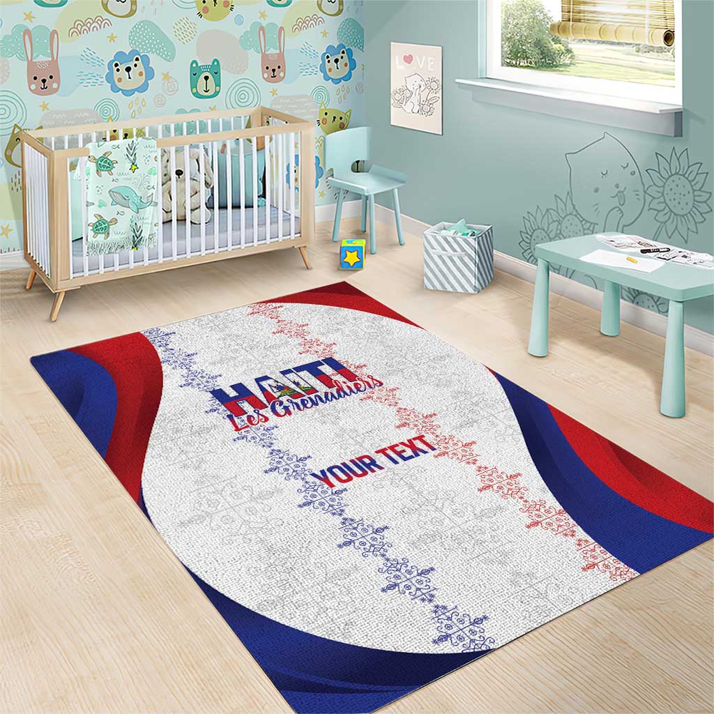 Les Grenadiers Afro-Haiti Personalized Area Rug Voodoo Veve Papa Legba - African Pride