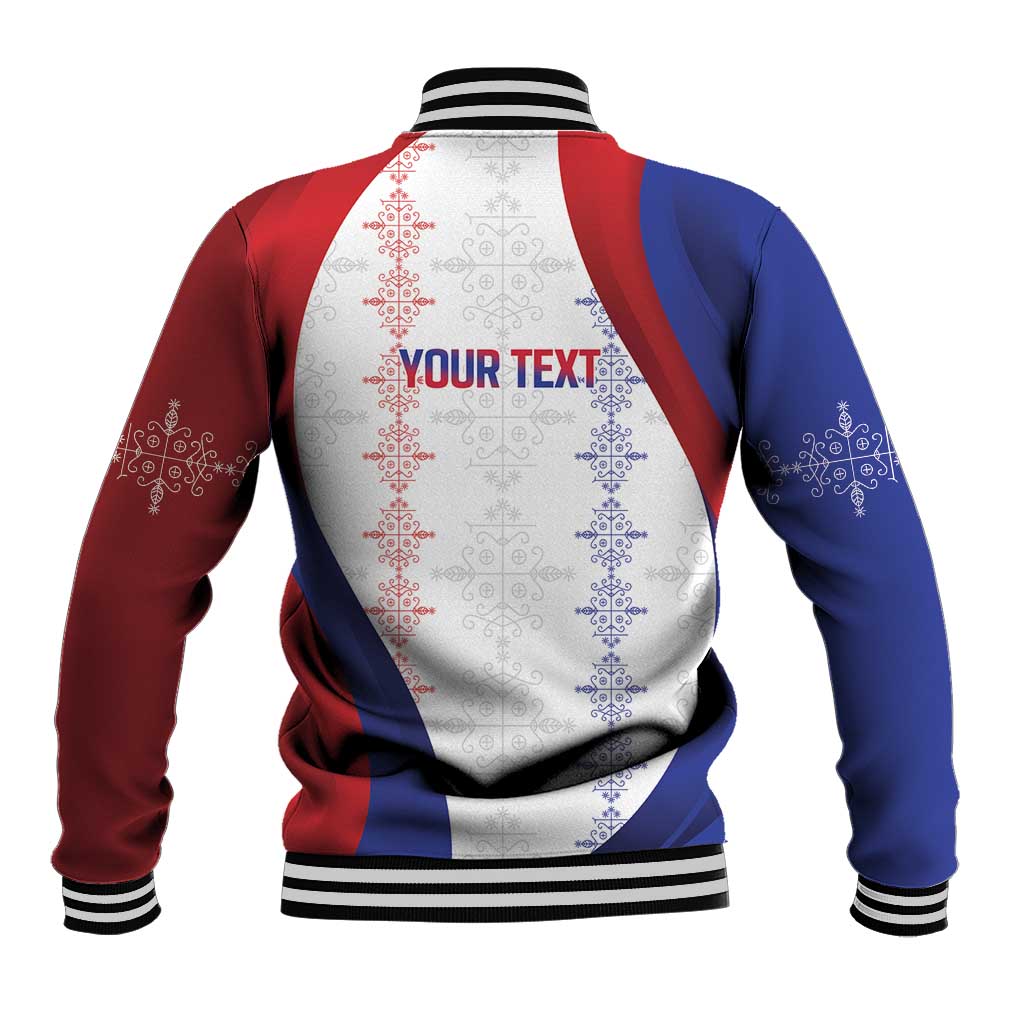 Les Grenadiers Afro-Haiti Personalized Baseball Jacket Voodoo Veve Papa Legba - African Pride