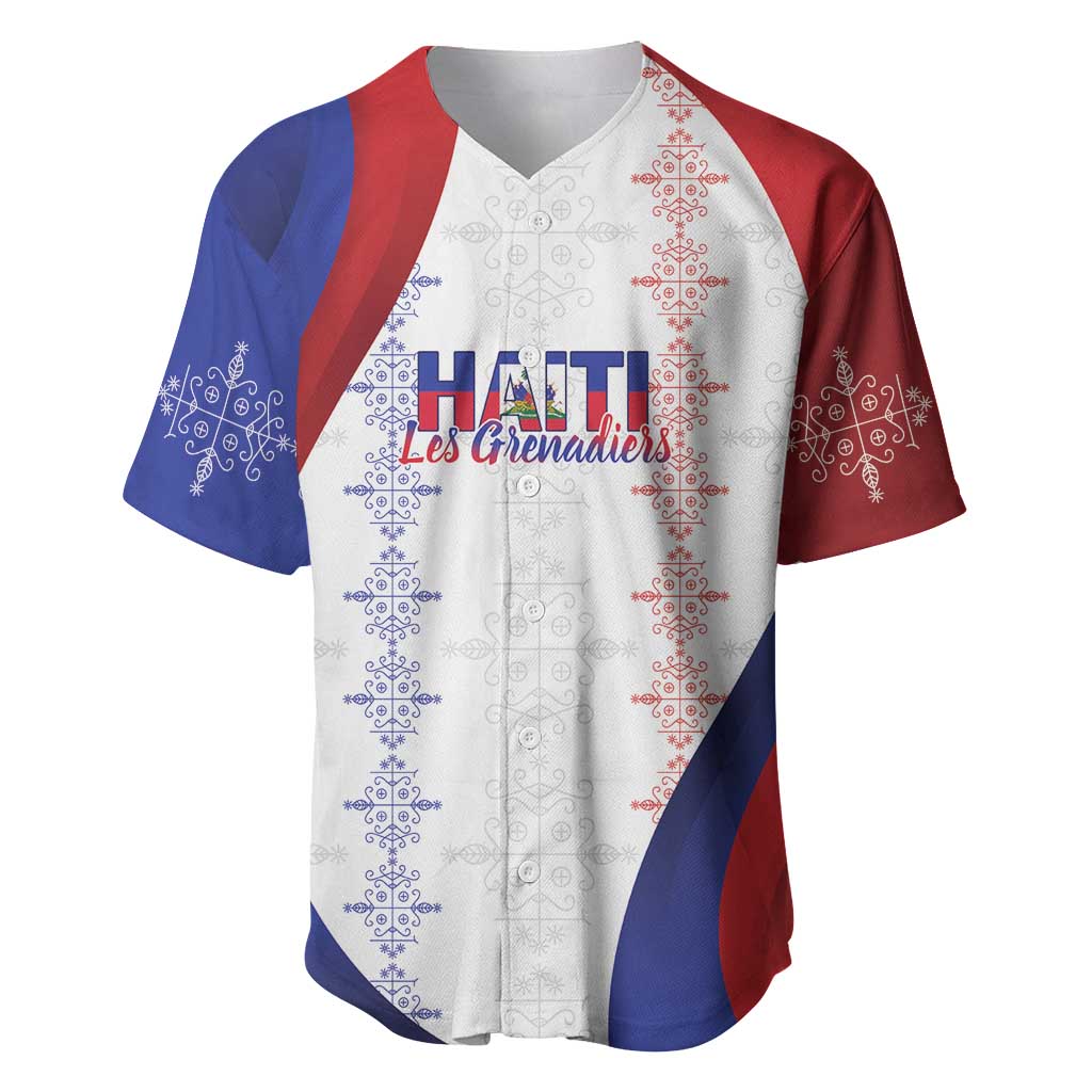 Les Grenadiers Afro-Haiti Personalized Baseball Jersey Voodoo Veve Papa Legba LT7