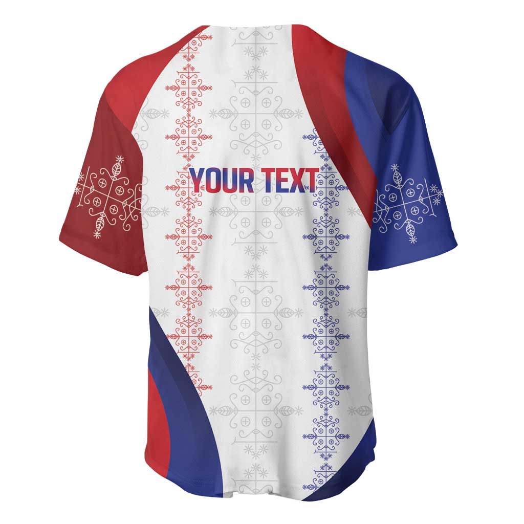 Les Grenadiers Afro-Haiti Personalized Baseball Jersey Voodoo Veve Papa Legba LT7