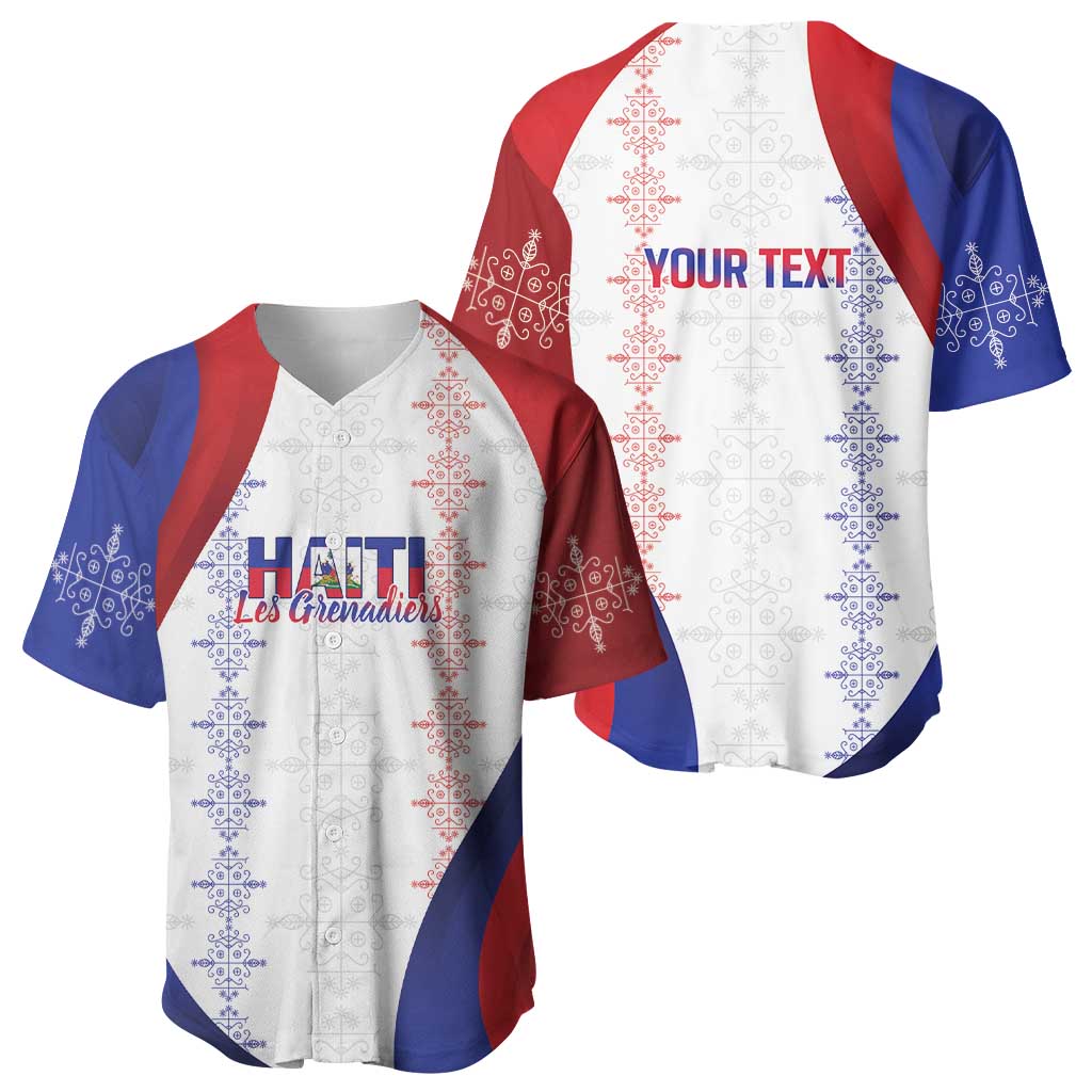 Les Grenadiers Afro-Haiti Personalized Baseball Jersey Voodoo Veve Papa Legba LT7