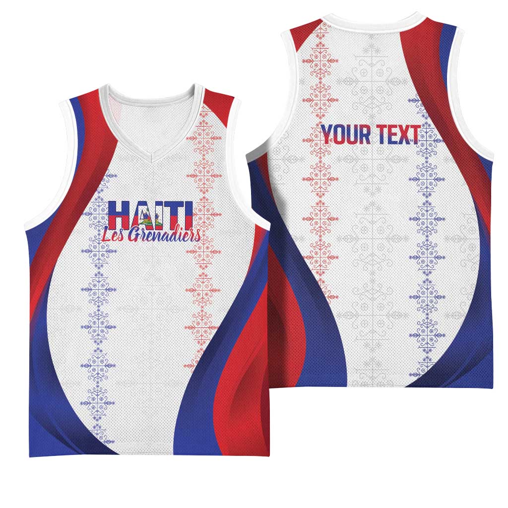 Les Grenadiers Afro-Haiti Personalized Basketball Jersey Voodoo Veve Papa Legba - African Pride