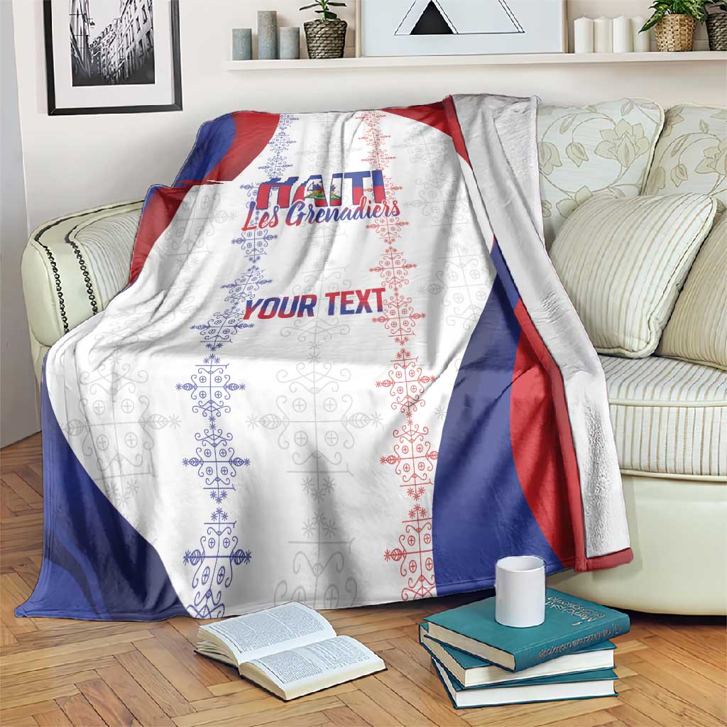 Les Grenadiers Afro-Haiti Personalized Blanket Voodoo Veve Papa Legba - African Pride