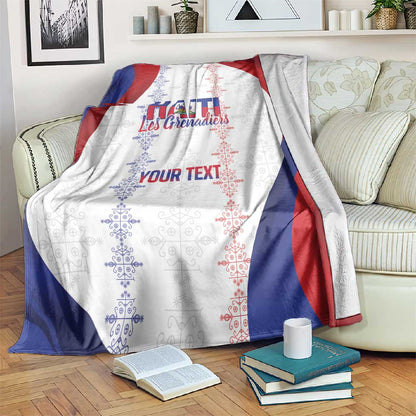 Les Grenadiers Afro-Haiti Personalized Blanket Voodoo Veve Papa Legba - African Pride