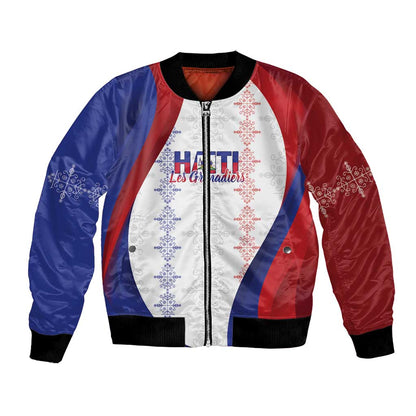 Les Grenadiers Afro-Haiti Personalized Bomber Jacket Voodoo Veve Papa Legba - African Pride