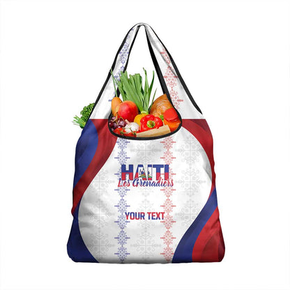Les Grenadiers Afro-Haiti Personalized Grocery Bag Voodoo Veve Papa Legba - African Pride