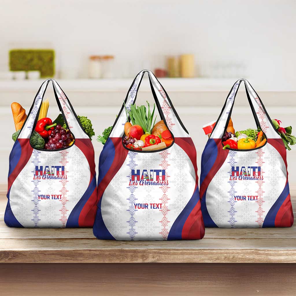 Les Grenadiers Afro-Haiti Personalized Grocery Bag Voodoo Veve Papa Legba - African Pride
