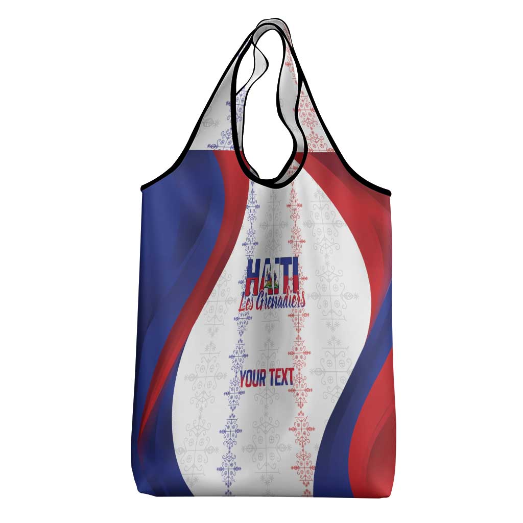 Les Grenadiers Afro-Haiti Personalized Grocery Bag Voodoo Veve Papa Legba - African Pride