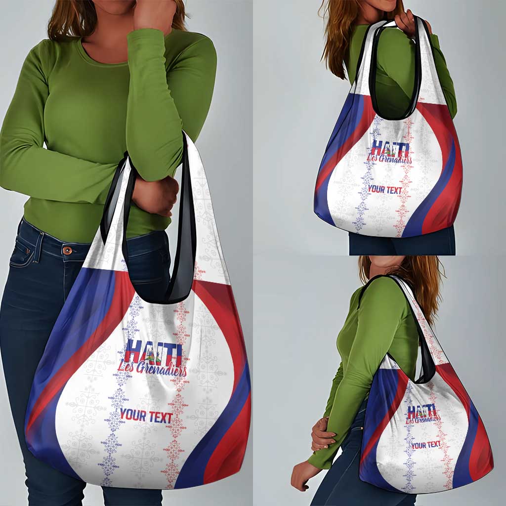 Les Grenadiers Afro-Haiti Personalized Grocery Bag Voodoo Veve Papa Legba - African Pride