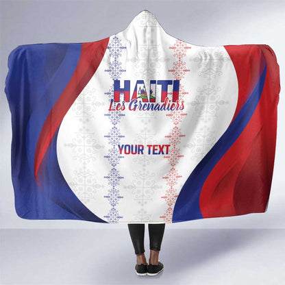 Les Grenadiers Afro-Haiti Personalized Hooded Blanket Voodoo Veve Papa Legba - African Pride