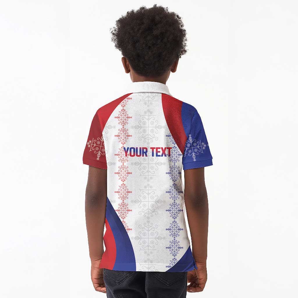 Les Grenadiers Afro-Haiti Personalized Kid Polo Shirt Voodoo Veve Papa Legba LT7