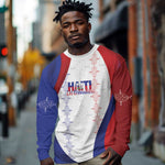Les Grenadiers Afro-Haiti Personalized Long Sleeve Shirt Voodoo Veve Papa Legba - African Pride