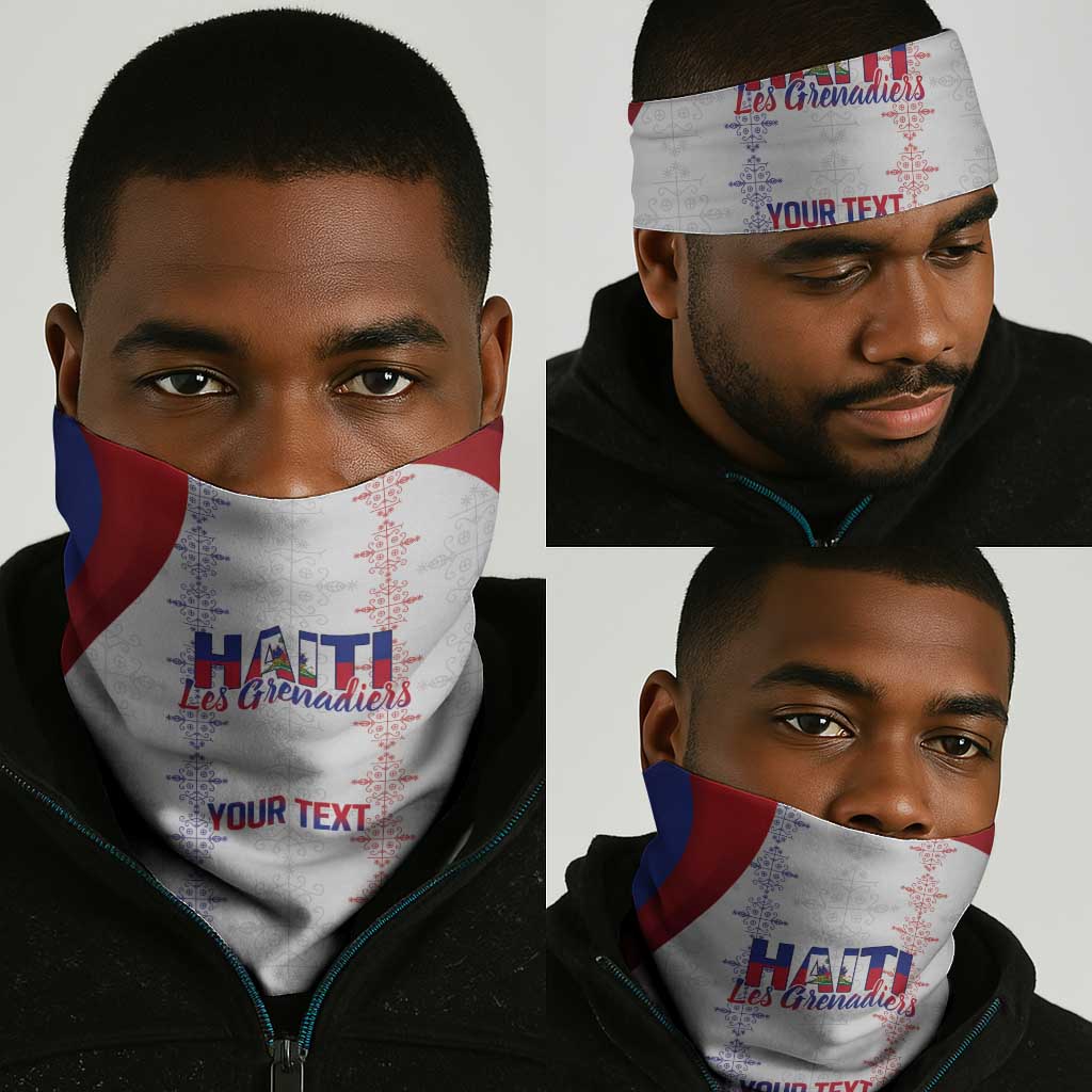 Les Grenadiers Afro-Haiti Personalized Neck Gaiter Voodoo Veve Papa Legba - African Pride