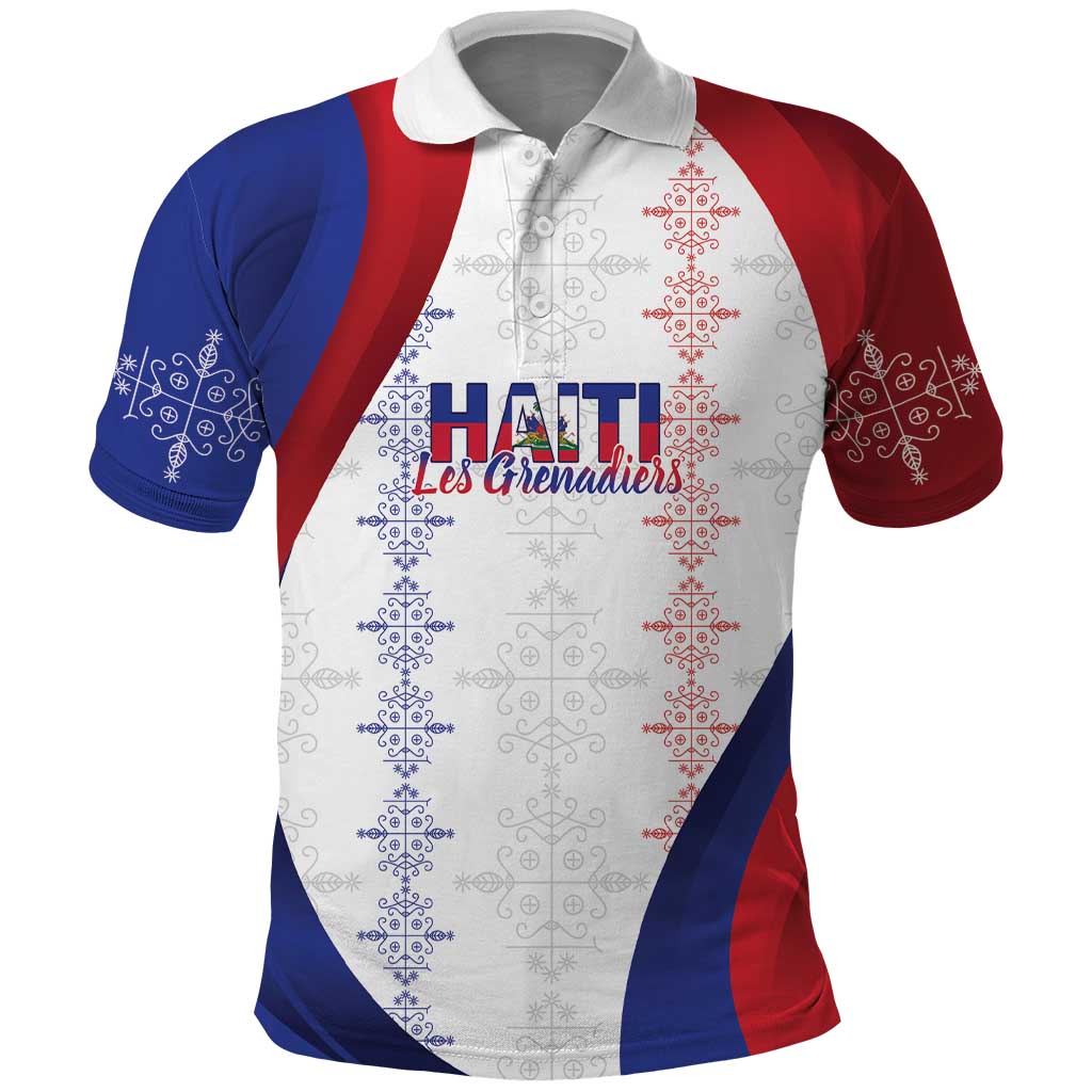 Les Grenadiers Afro-Haiti Personalized Polo Shirt Voodoo Veve Papa Legba LT7