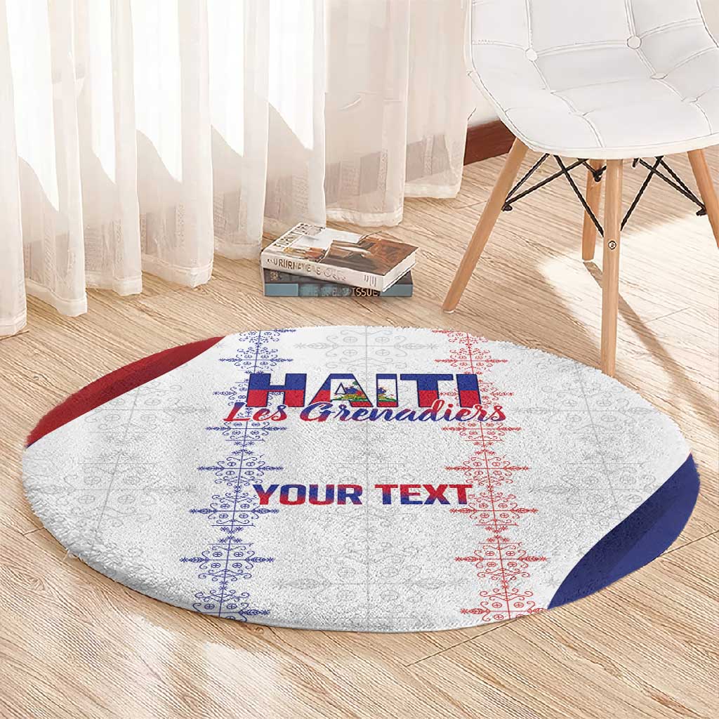 Les Grenadiers Afro-Haiti Personalized Round Carpet Voodoo Veve Papa Legba - African Pride