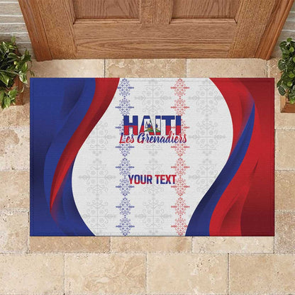 Les Grenadiers Afro-Haiti Personalized Rubber Doormat Voodoo Veve Papa Legba - African Pride