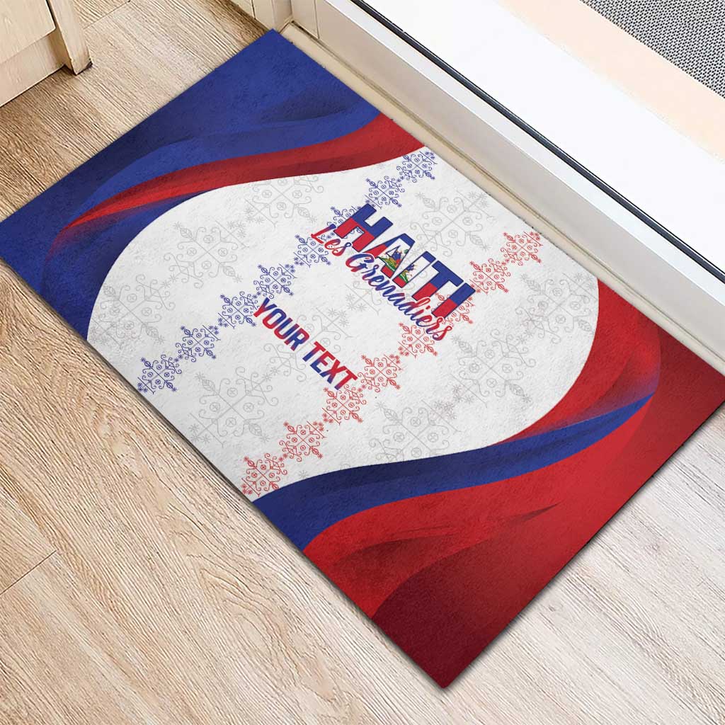 Les Grenadiers Afro-Haiti Personalized Rubber Doormat Voodoo Veve Papa Legba - African Pride