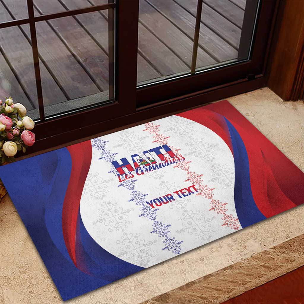 Les Grenadiers Afro-Haiti Personalized Rubber Doormat Voodoo Veve Papa Legba - African Pride