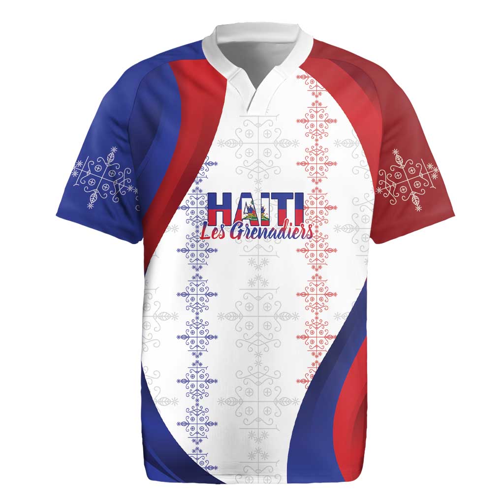 Les Grenadiers Afro-Haiti Personalized Rugby Jersey Voodoo Veve Papa Legba LT7