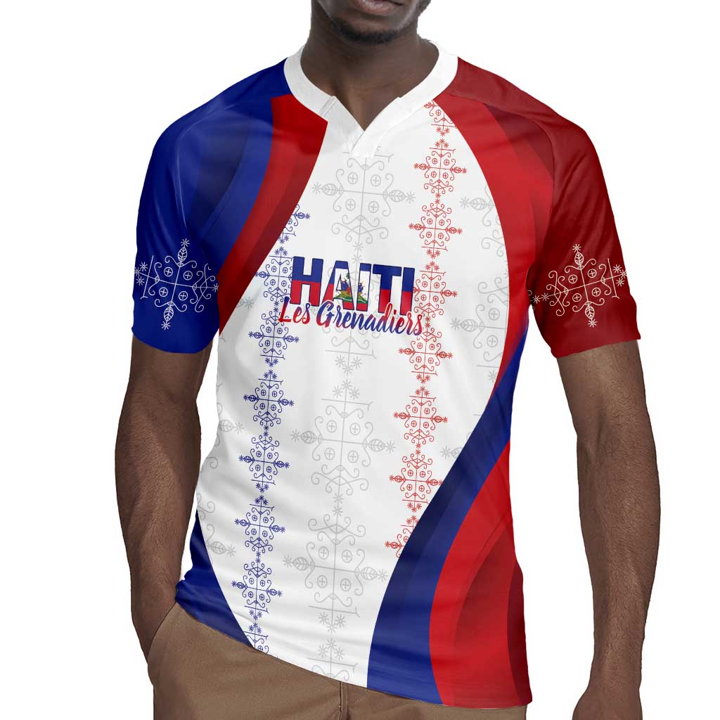 Les Grenadiers Afro-Haiti Personalized Rugby Jersey Voodoo Veve Papa Legba LT7