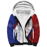 Les Grenadiers Afro-Haiti Personalized Sherpa Hoodie Voodoo Veve Papa Legba - African Pride