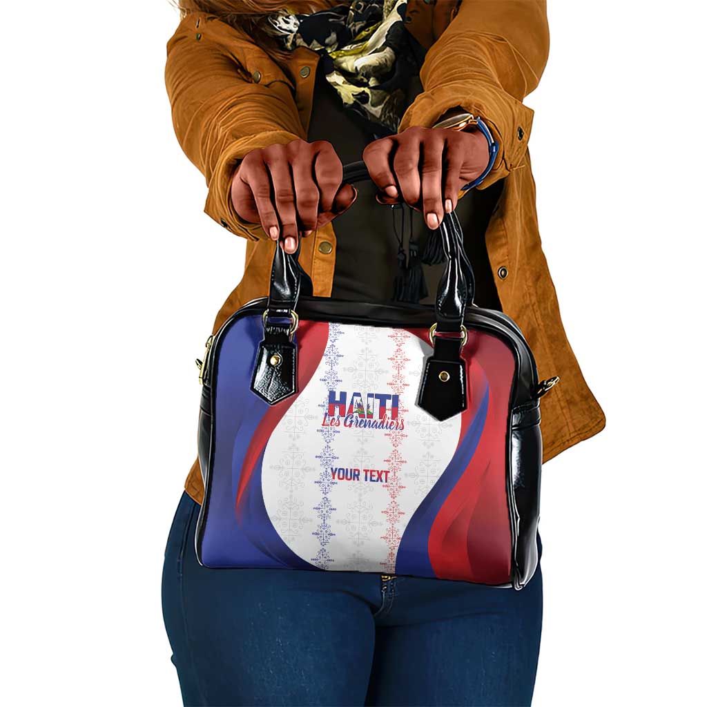 Les Grenadiers Afro-Haiti Personalized Shoulder Handbag Voodoo Veve Papa Legba - African Pride