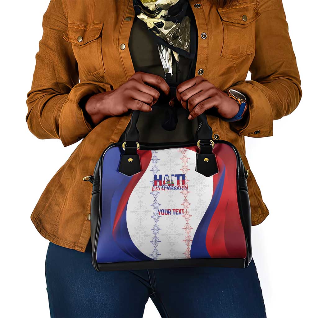 Les Grenadiers Afro-Haiti Personalized Shoulder Handbag Voodoo Veve Papa Legba - African Pride