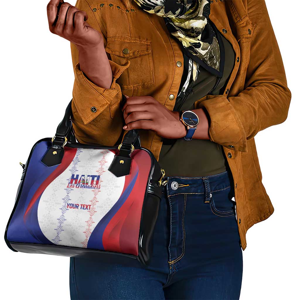 Les Grenadiers Afro-Haiti Personalized Shoulder Handbag Voodoo Veve Papa Legba - African Pride