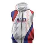 Les Grenadiers Afro-Haiti Personalized Sleeveless Zip Hoodie Voodoo Veve Papa Legba - African Pride