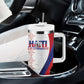Les Grenadiers Afro-Haiti Personalized Tumbler With Handle Voodoo Veve Papa Legba - African Pride