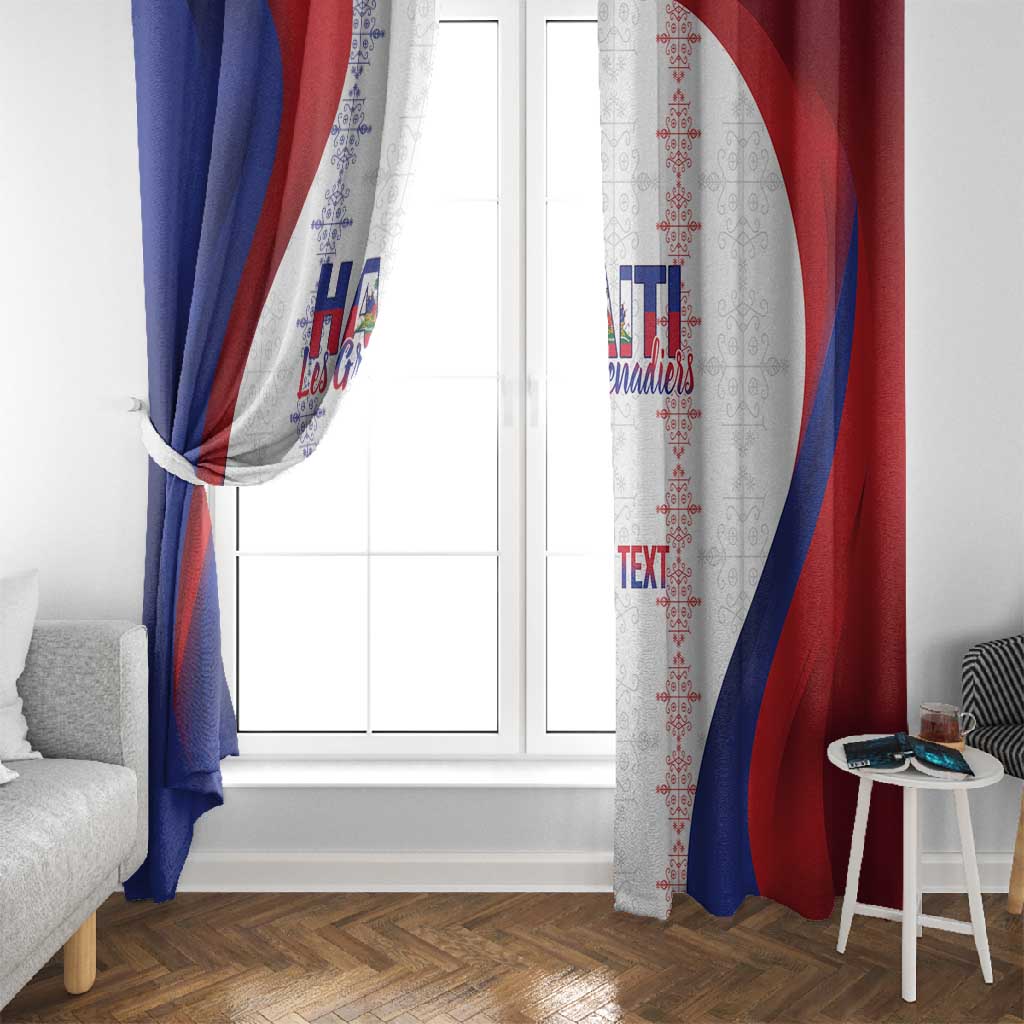 Les Grenadiers Afro-Haiti Personalized Window Curtain Voodoo Veve Papa Legba - African Pride